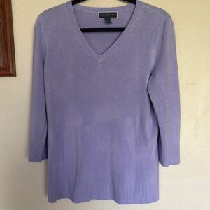 Karen Scott Women's Lavender Sweater Like New